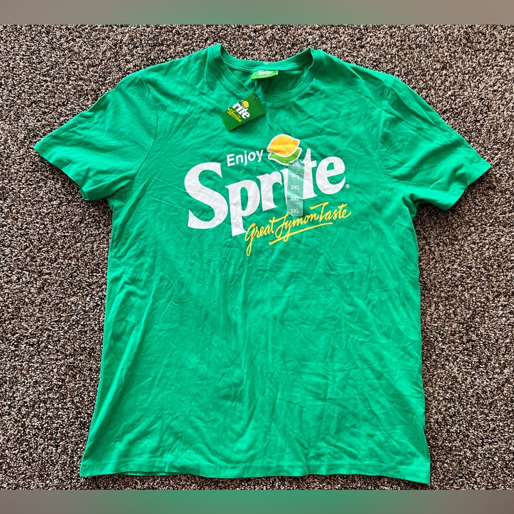 Sprite Graphic T-Shirt Size 2XL Green Enjoy Sprite Logo Tee NWT